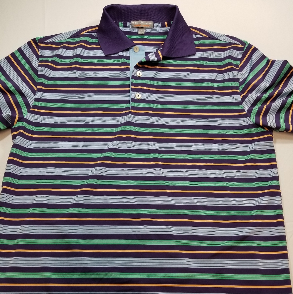 Peter Millar Summer Comfort SS Polo Mens Small EUC